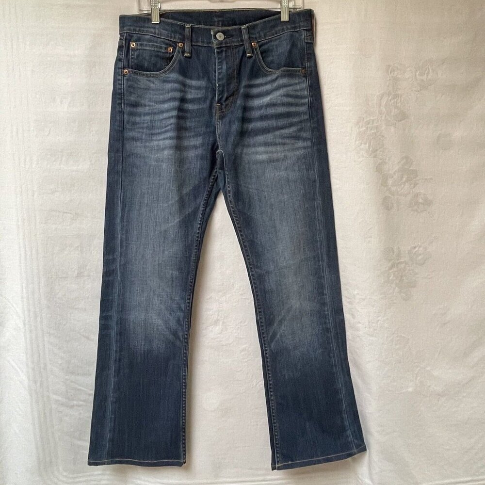 Levis‎ 527 Boot Cut Jeans Womens 31 x 28.5  Cowgirl Western Denim Blue Altered